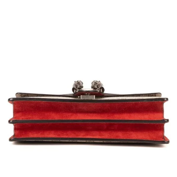 Gucci Dionysus Beige Red Supreme Canvas Shoulder Bag - Picture 6 of 10